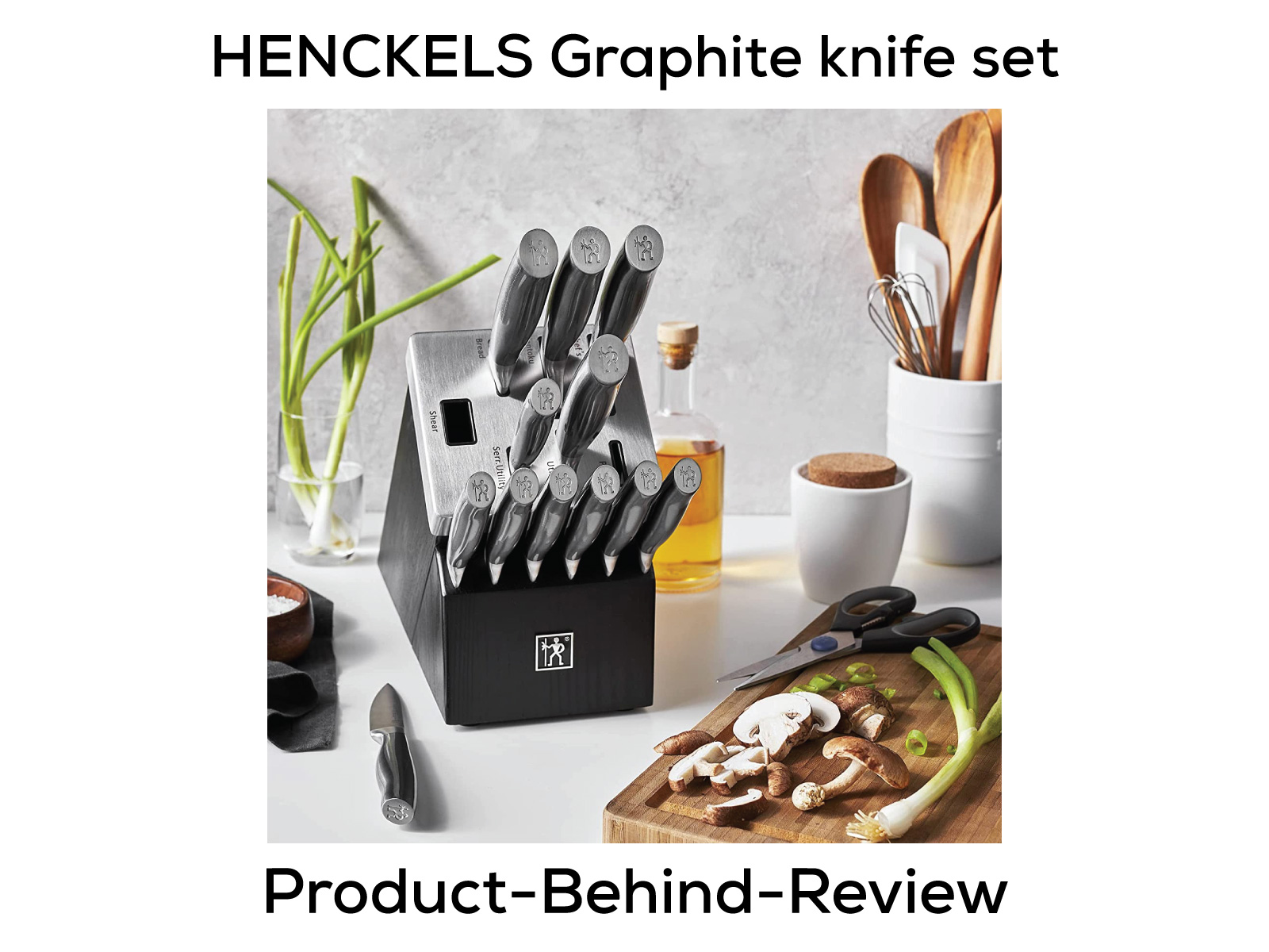 HENCKELS Graphite 20-pc Self-Sharpening Knife Set