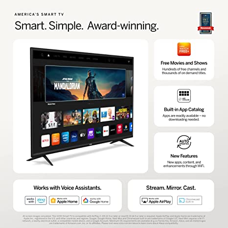 VIZIO 40-inch D-Series Full HD 1080p Smart TV